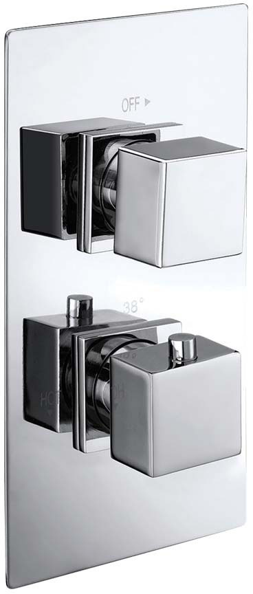SY-CV02B-N Concealed Square Handle Twin Shower Valve (CVC02P)